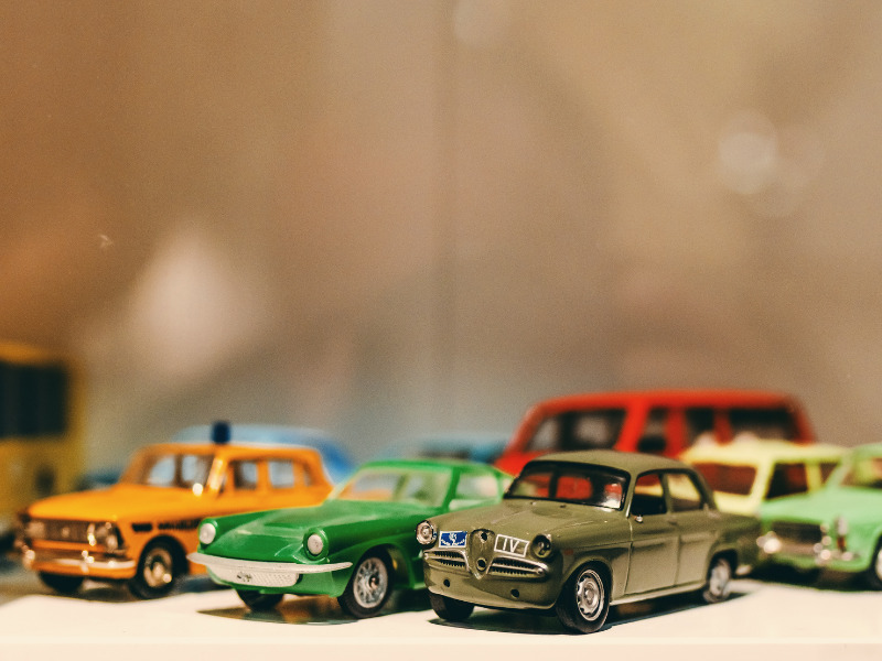 A selection of vintage toy cars